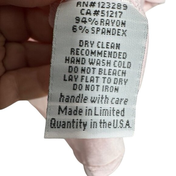 Michael Lauren Pink Distressed Ziggy V Neck Tee size large womens NWT t-shirt - Picture 6 of 8